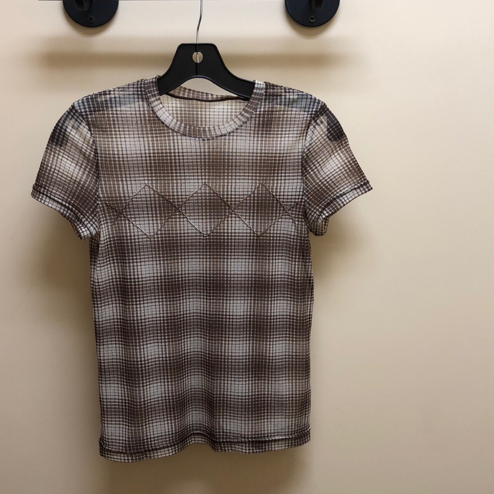 Cute Fall Brown Cap Sleeve Top